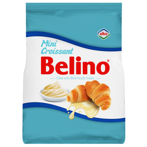 Belino - 5 Mini Croissants Recheado com Creme de Mil Folhas 72 Gr