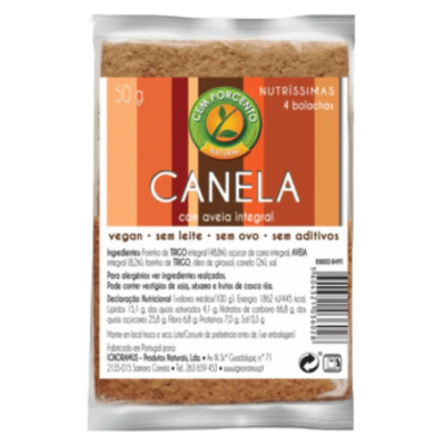 Cem Porcento - Mini Nutríssimas Aveia Canela 50 Gr
