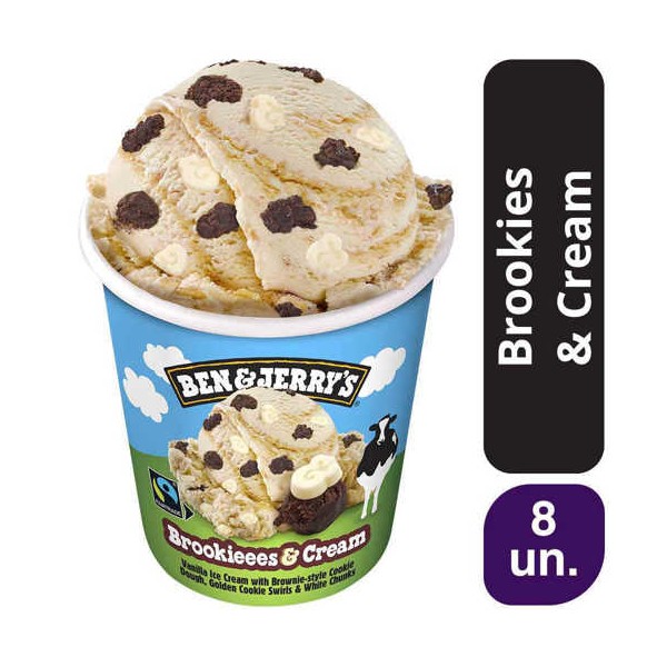 Ben & Jerry's Brookies & Cream 8x465ml