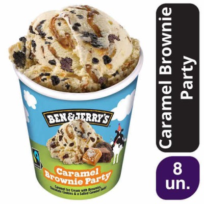 Ben & Jerry's Caramel Brownie Party 8x465ml