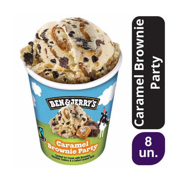 Ben & Jerry's Caramel Brownie Party 8x465ml