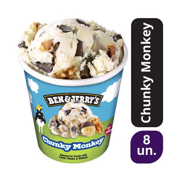 Ben & Jerry's Chunky Monkey 8x465ml