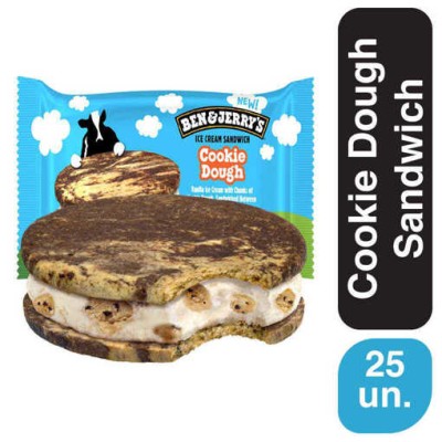 Ben & Jerry's Cookie Dough Sandwich 25x120ml