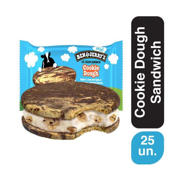 Ben & Jerry's Cookie Dough Sandwich 25x120ml