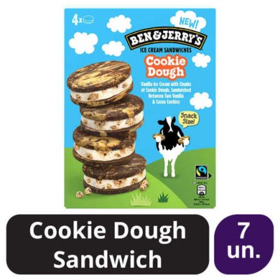 Ben & Jerry's Cookie Dough Sandwich 7x(4x68ml)