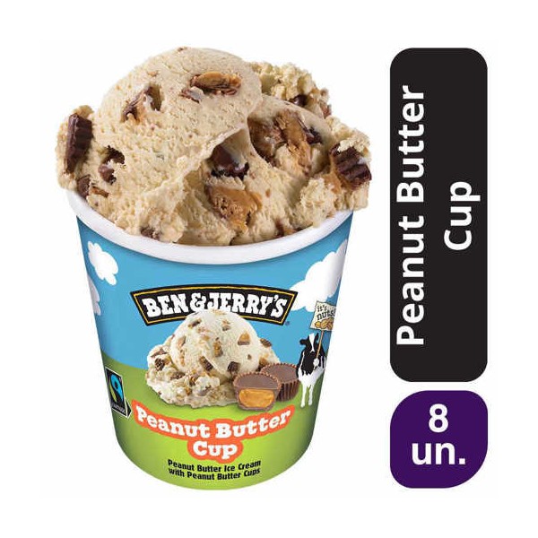 Ben & Jerry's Peanut Butter 8x465ml