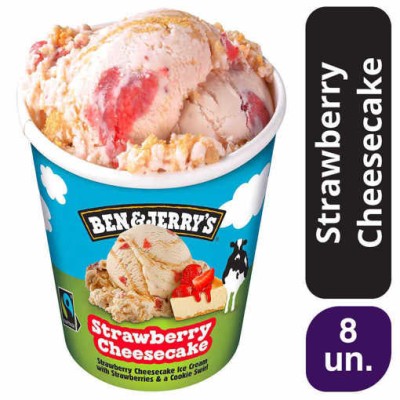 Ben & Jerry's Strawberry Cheesecake 8x465ml