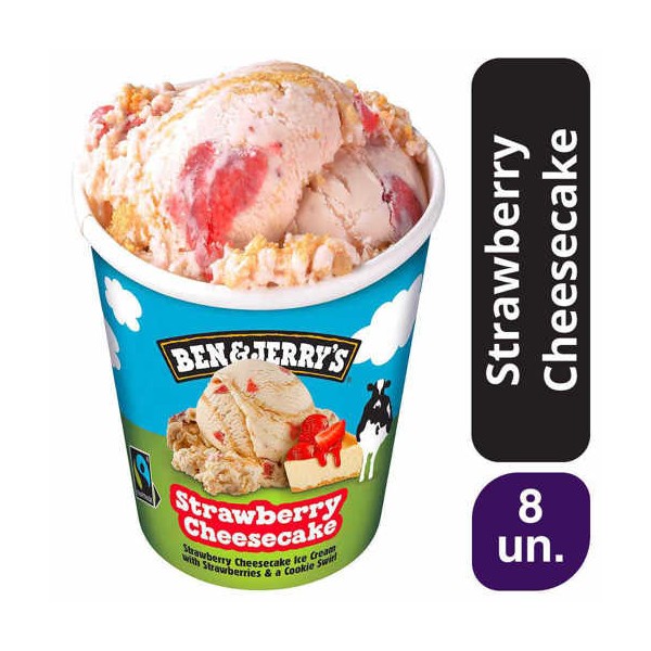 Ben & Jerry's Strawberry Cheesecake 8x465ml
