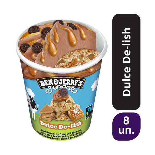 Ben & Jerry's Sundae Dulce De-lish 8x427ml