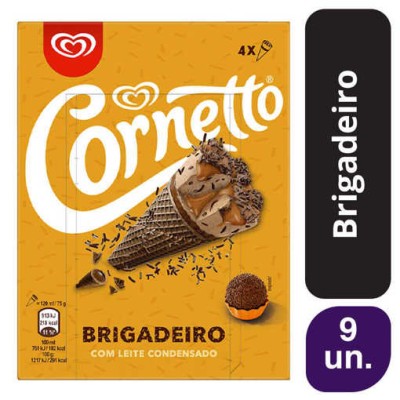 Cornetto Brigadeiro 9x(4x120ml)