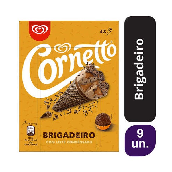 Cornetto Brigadeiro 9x(4x120ml)
