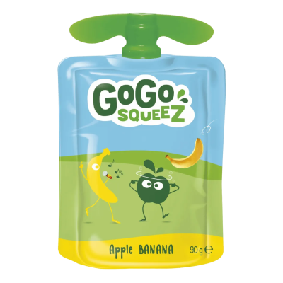 GoGo SqueeZ Maçã - Banana 90 Gr