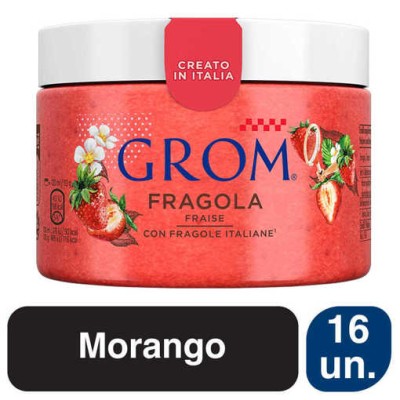 Grom Mini Pot Morango 16x120ml