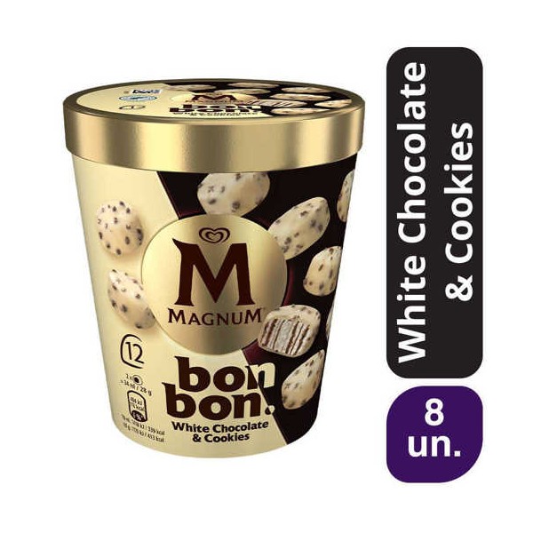 Magnum Bonbon White Chocolate & Cookies 8x(12x17ml)