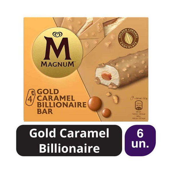Magnum Gold Caramel Barra 6x(4x64ml)