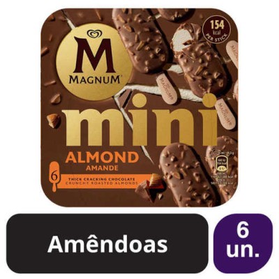 Magnum Mini Amêndoas 6x(6x55 ml)