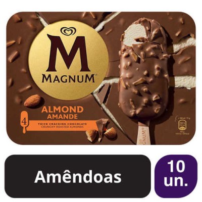 Magnum Mpk Amêndoas 10x(4x100ml)