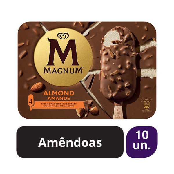 Magnum Mpk Amêndoas 10x(4x100ml)