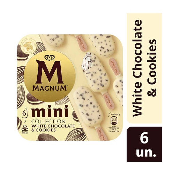 Magnum Mpk Mini White Choc & Cookies 6x(6x55ml)