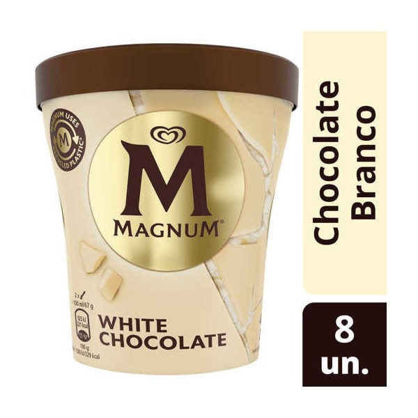 Magum Pint Chocolate Branco 8x440ml