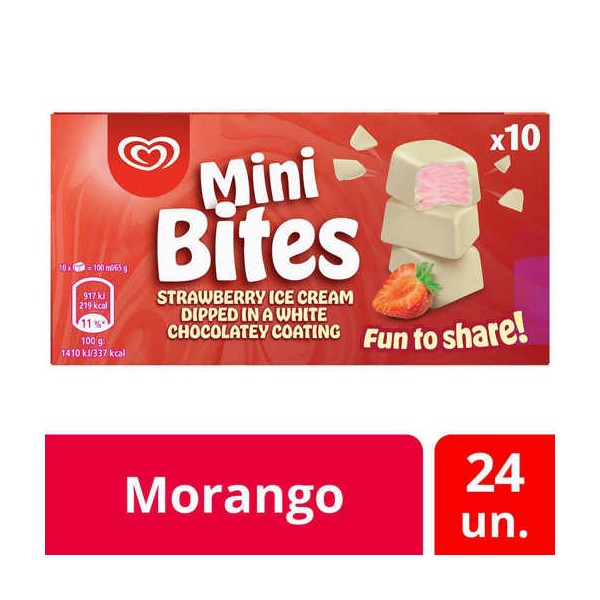 Mini Bites Morango 24x100ml