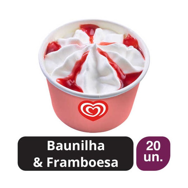 Olá Copo Baunilha Framboesa 20x120ml