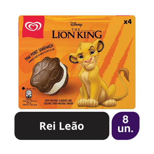 Sandwich Rei Leão 8x(4x60ml)