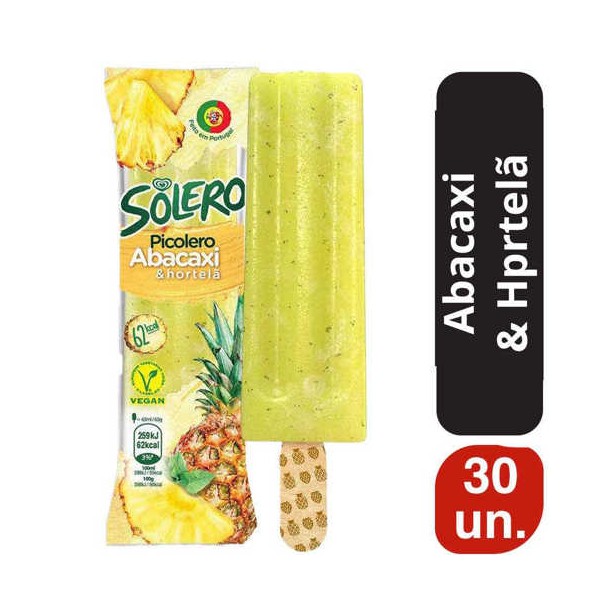 Solero Abacaxi e Hortelã 30x65ml