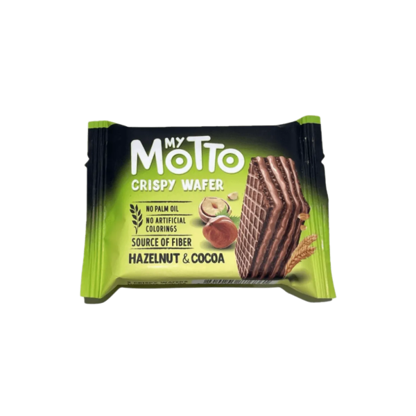 My Motto - Wafer de Cacau com Recheio Cacau e Avelã 30 Gr