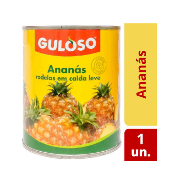 Ananas Rodelas Lata "Guloso" 825Grs (12)