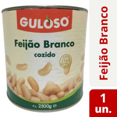 Feijao Branco Lata "Guloso" 2.5Kg (6)
