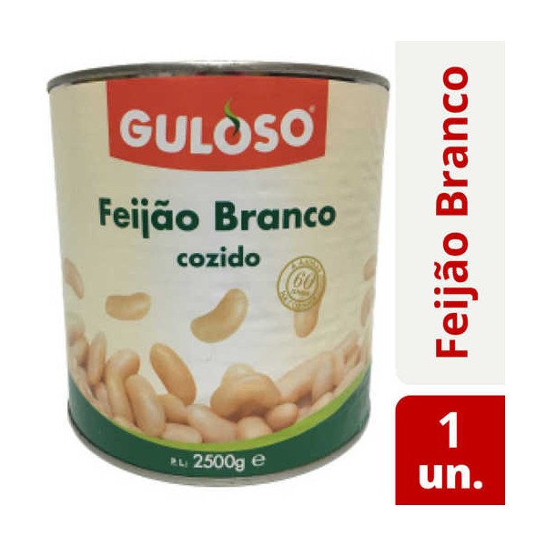 Feijao Branco Lata "Guloso" 2.5Kg (6)
