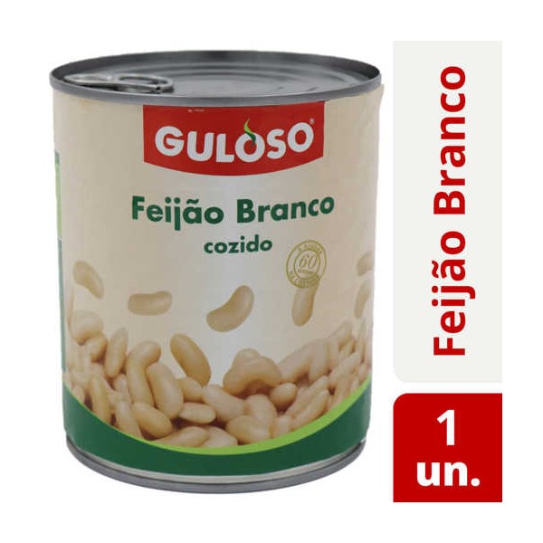 Feijao Branco Lata "Guloso" 820 Grs(12)