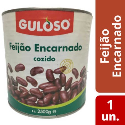 Feijao Encarnado Lata "Guloso" 2.5Kg (6)