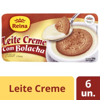 Leite Creme C/ Bolacha 6x(4x125Grs) "Reina"