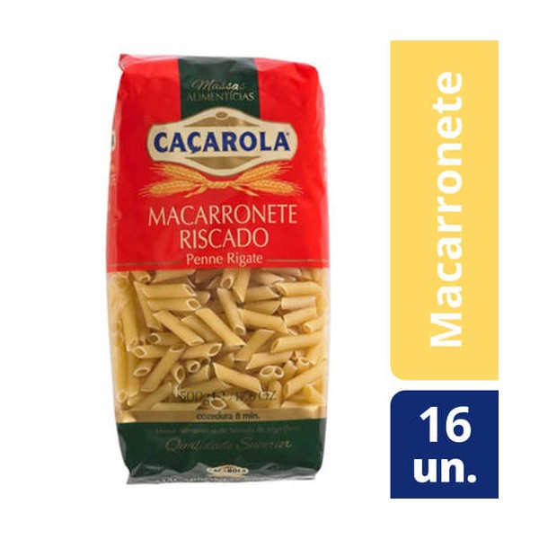 Macarronete Riscado "Cacarola" 16x500Grs