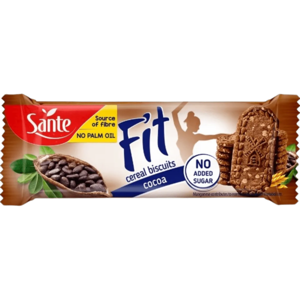 Sante - Bolacha Fit de Cereais e Cacau 50 Gr