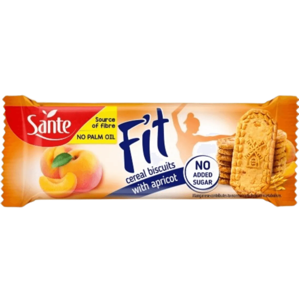Sante - Bolacha Fit de Cereais e Damasco 50 Gr
