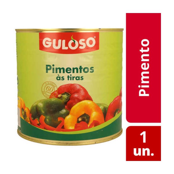 Pimento Tiras Lata "Guloso" 2.55Kgs