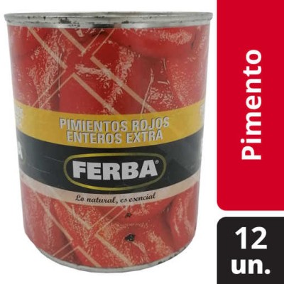 Pimento Verm. Inteiro "Ferba" 780 Grs(12)