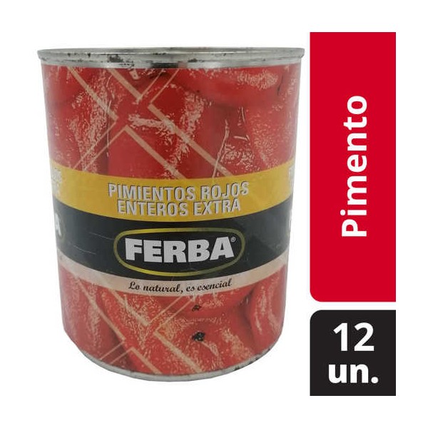 Pimento Verm. Inteiro "Ferba" 780 Grs(12)