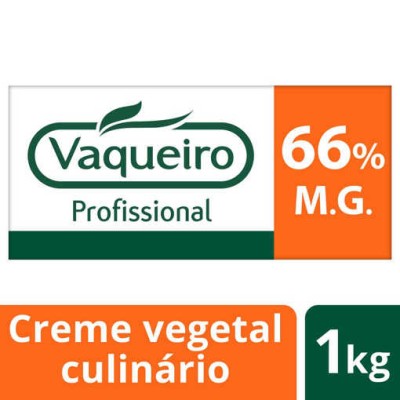 Vaqueiro Prof. Creme Vegetal e Fritura Rasa 66% 1Kg