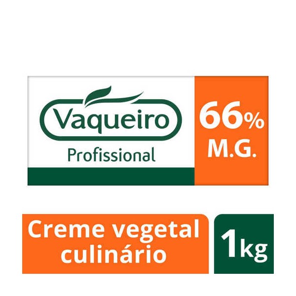 Vaqueiro Prof. Creme Vegetal e Fritura Rasa 66% 1Kg