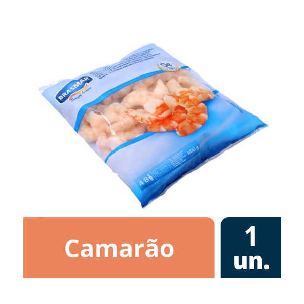 Miolo Camarão 50/70 "Brasmar" 800Grs