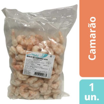 Miolo Camarao Ind 40/60 "Marfresco" 1Kg