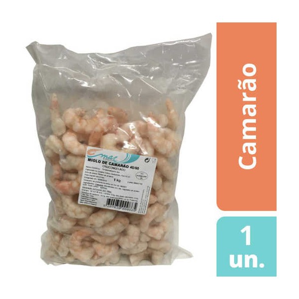 Miolo Camarao Ind 40/60 "Marfresco" 1Kg