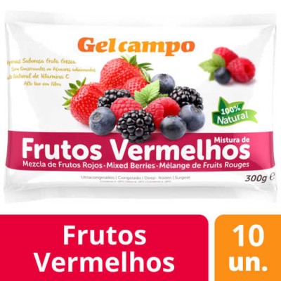 Mistura Frutos Vermelhos 10x300Grs "GC"
