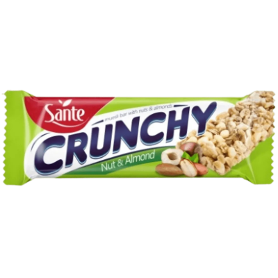 Sante - Barra Crunchy de Amendoim e Amêndoa 35 Gr