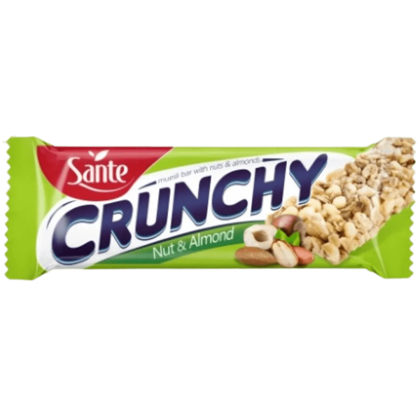 Sante - Barra Crunchy de Amendoim e Amêndoa 35 Gr