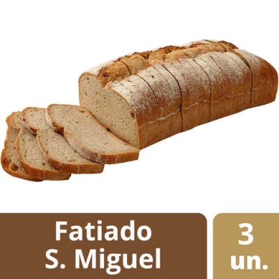 Pão Fatiado S Miguel 3x1.7Kg "Nutriva"